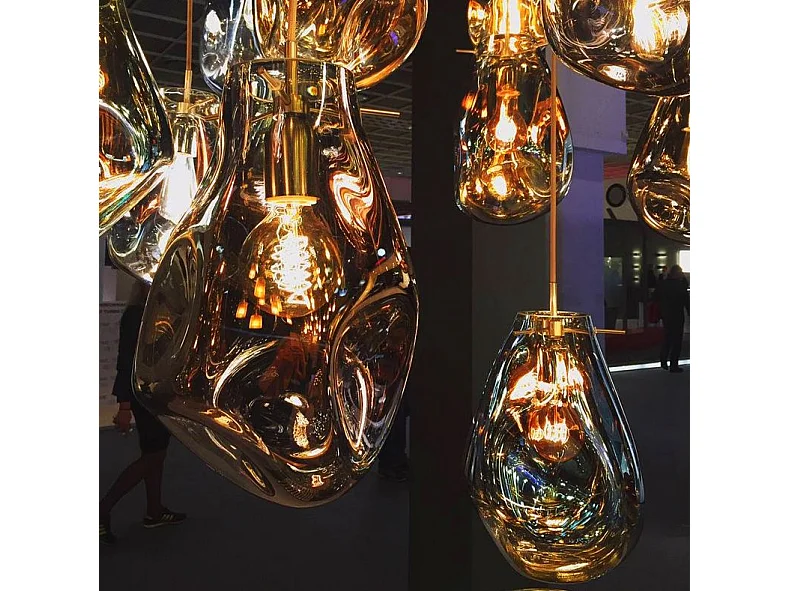 Candeeiro Suspenso Toolight App328-1Cp Amber Grey