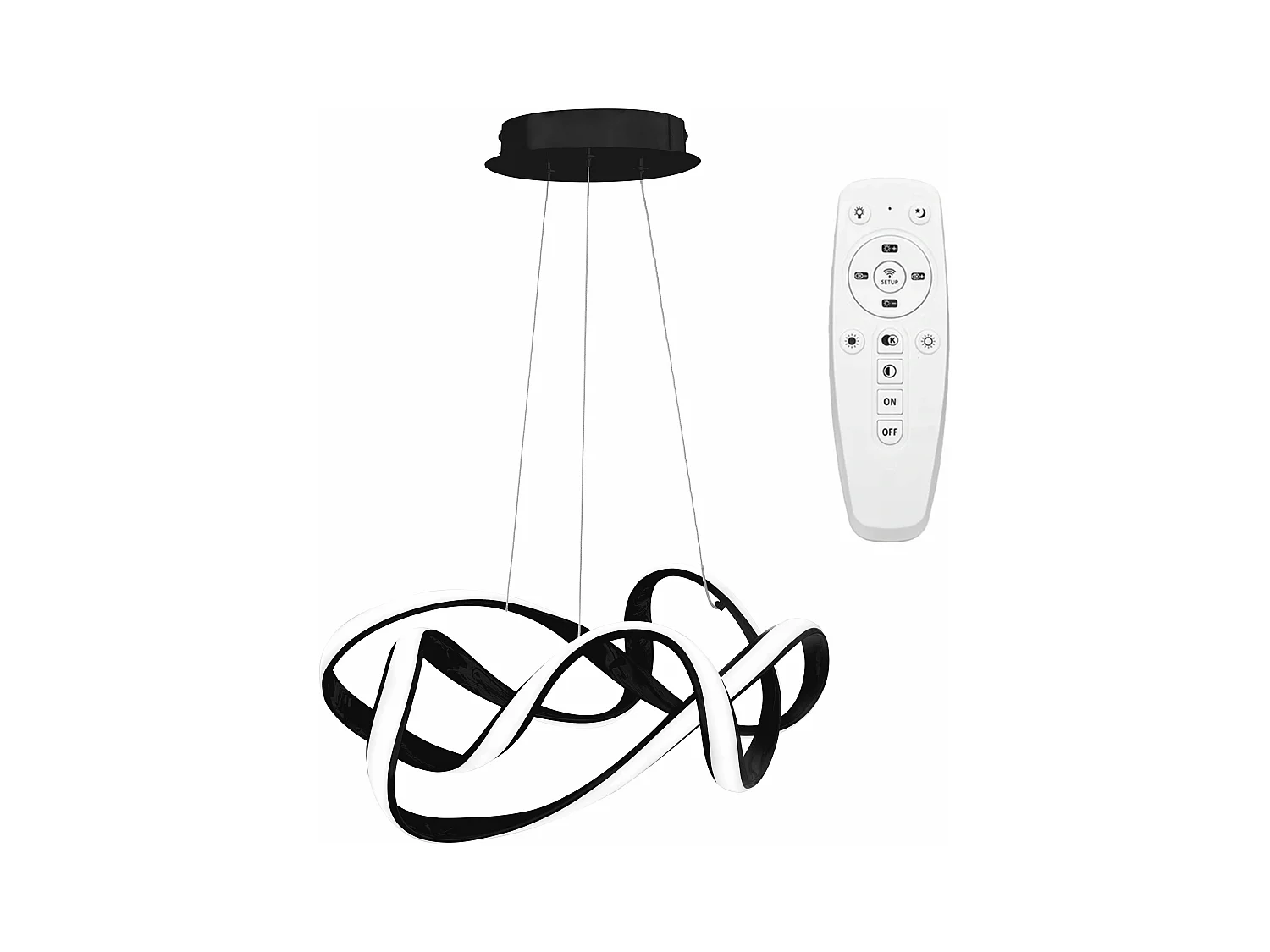 Lampe Suspendue Toolight Led App820-Cp Eve Black