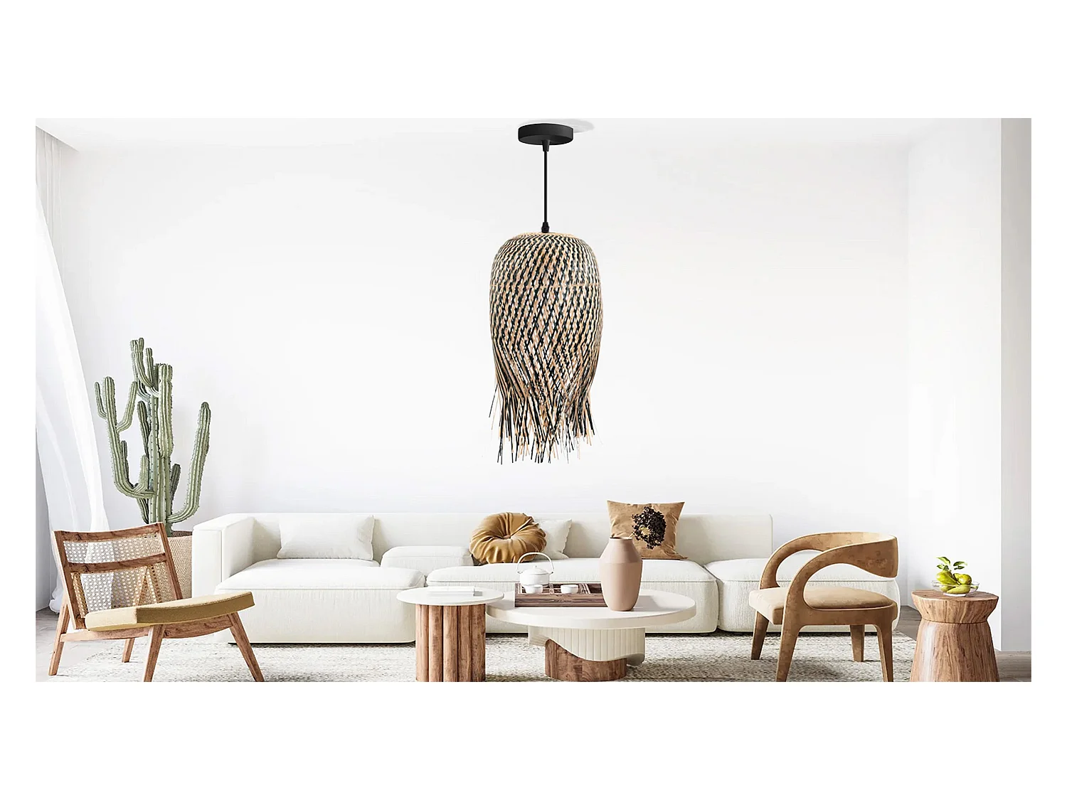 Lampe Suspendue Toolight App1327-1Cp Beige