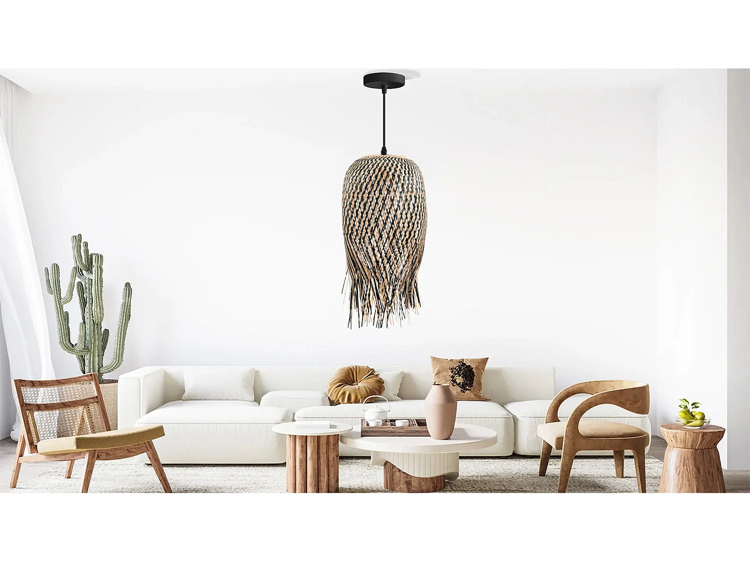 Candeeiro Suspenso Toolight App1327-1Cp Beige