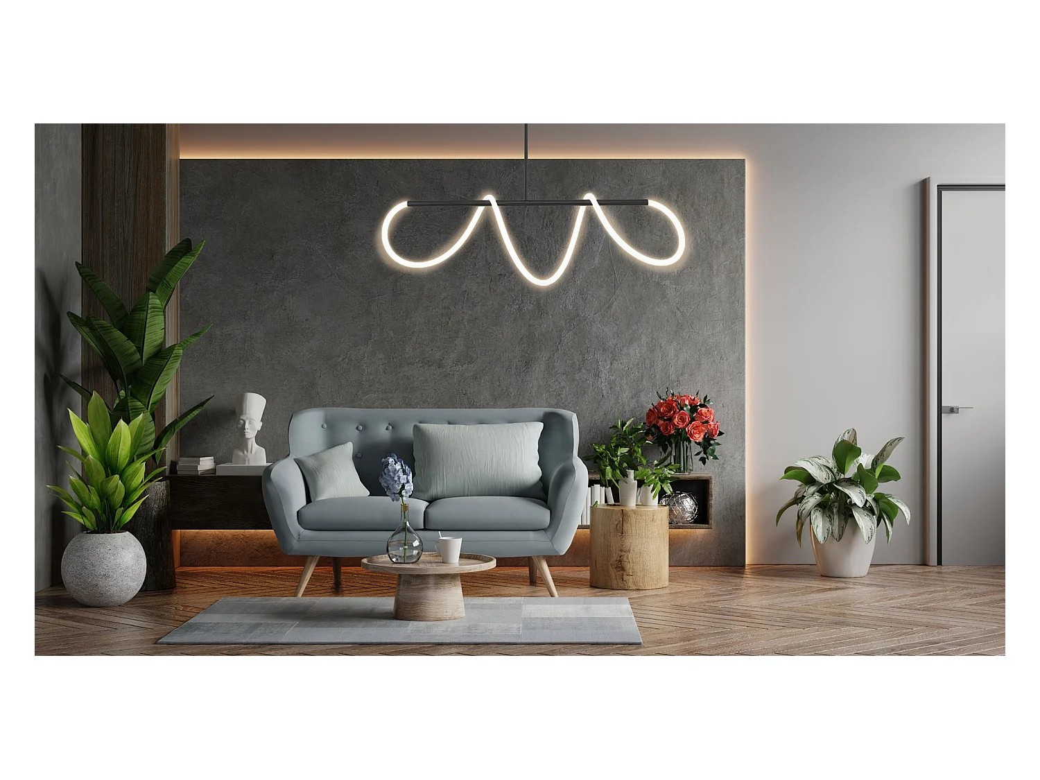 Lampe Suspendue Toolight Led App856 Black