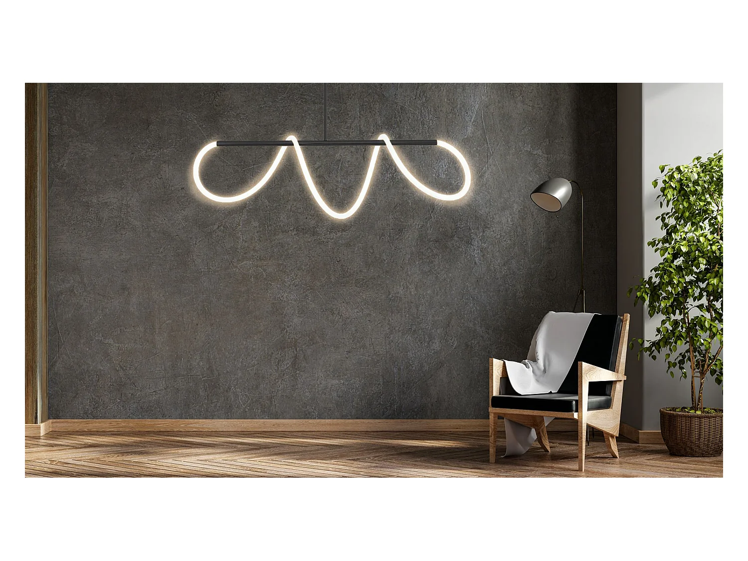 Lampe Suspendue Toolight Led App856 Black