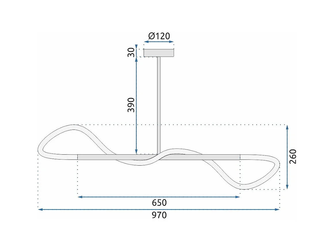 Lampe Suspendue Toolight Led App856 Black