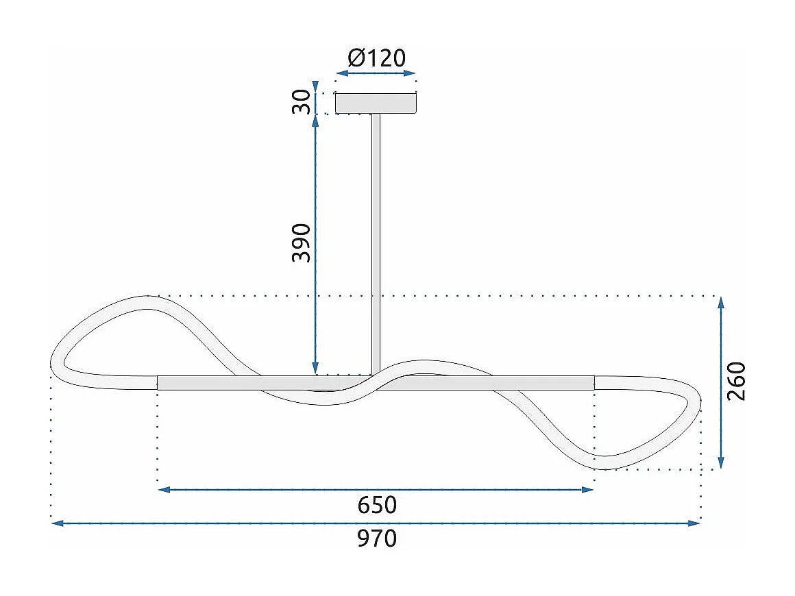 Hängelampe Toolight Led App856 Black