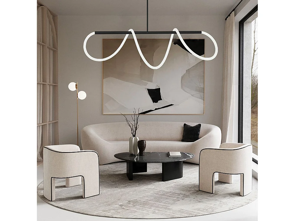 Hänglampa Toolight Led App856 Svart 97X97X26Cm