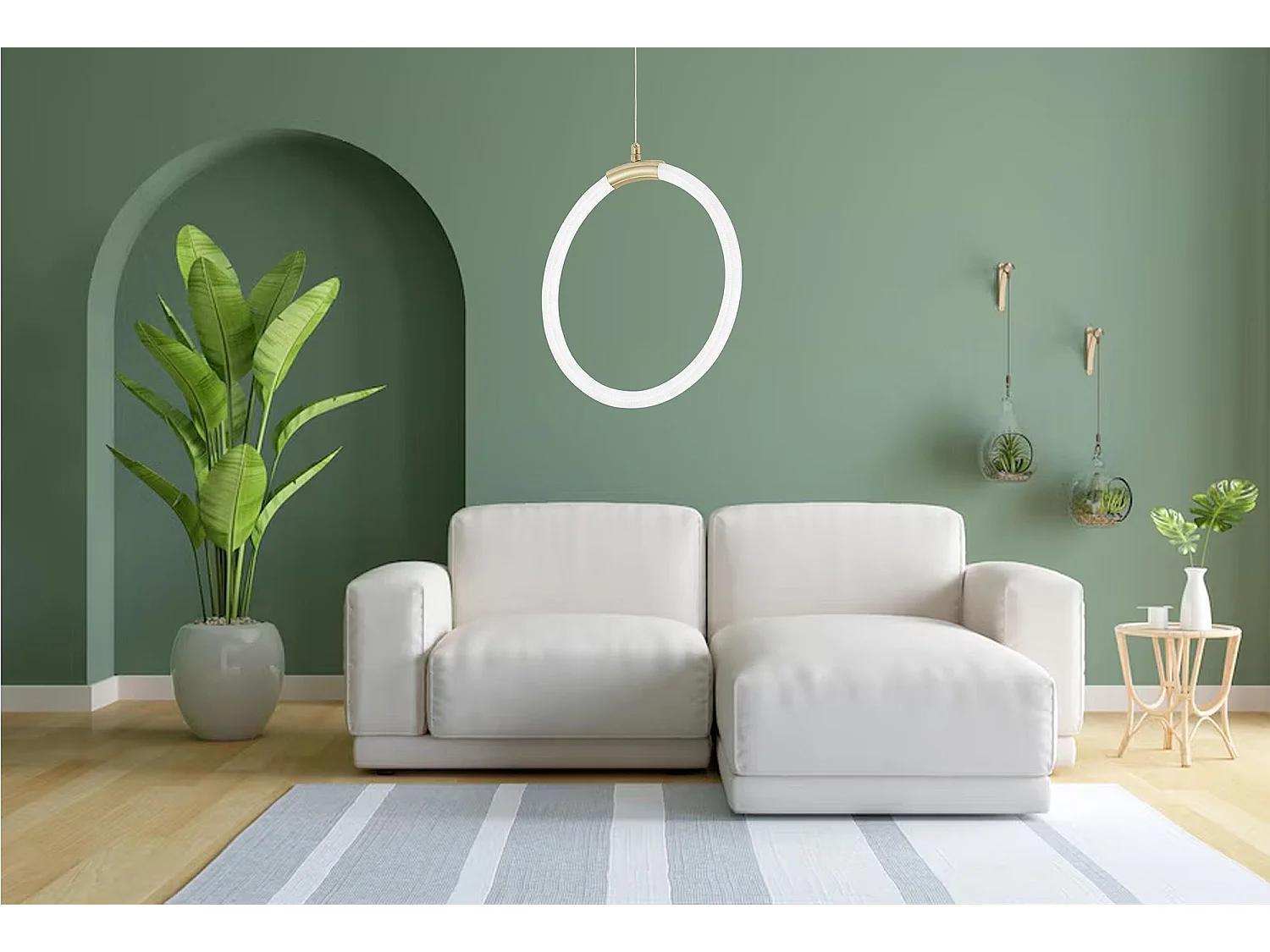 Candeeiro Suspenso Toolight Led G020-Cp Gold
