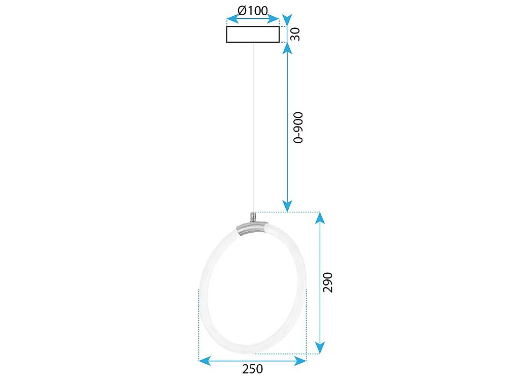 Candeeiro Suspenso Toolight Led G020-Cp Gold