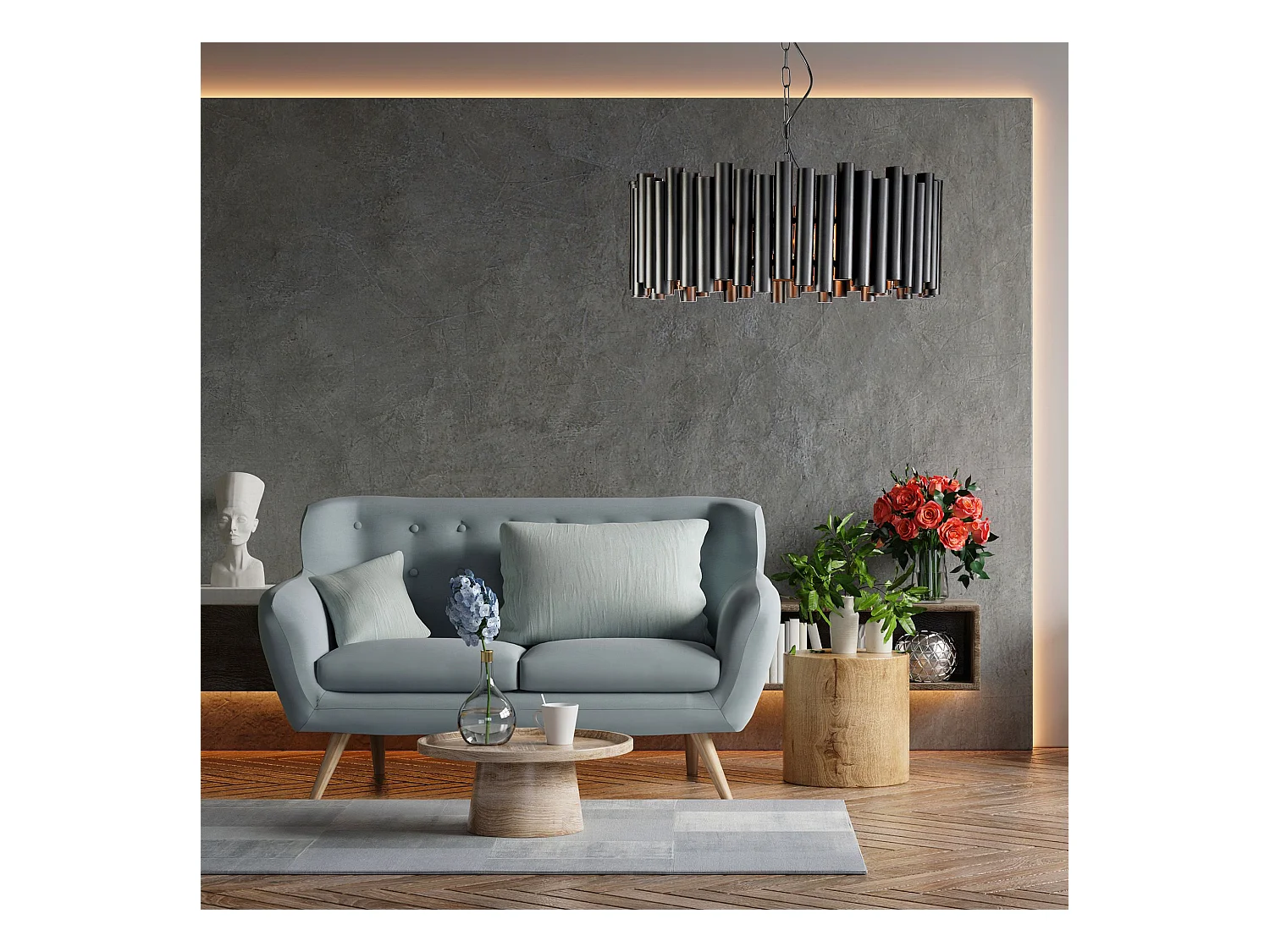 Lampe Suspendue Toolight App1306-C Black