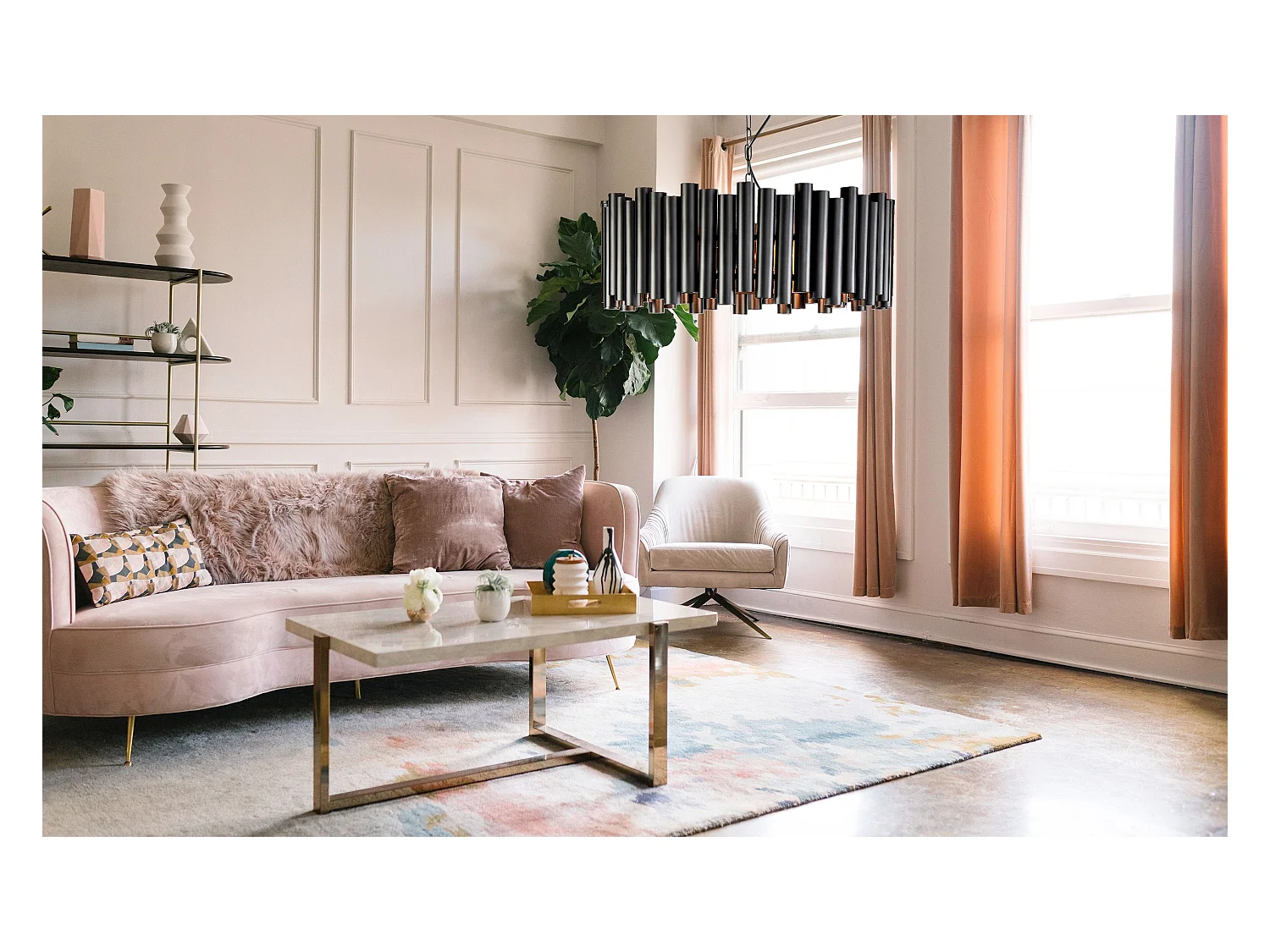 Lampe Suspendue Toolight App1306-C Black