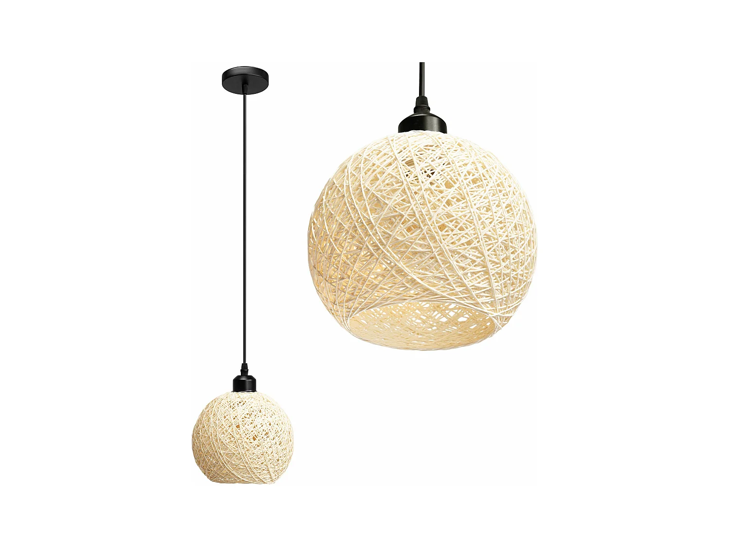 Lampe Suspendue Toolight App1320-1Cp Boho Beige