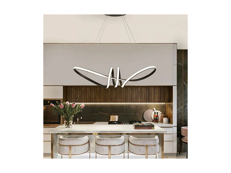 Lampe Suspendue Toolight Led App823-Cp Long Black