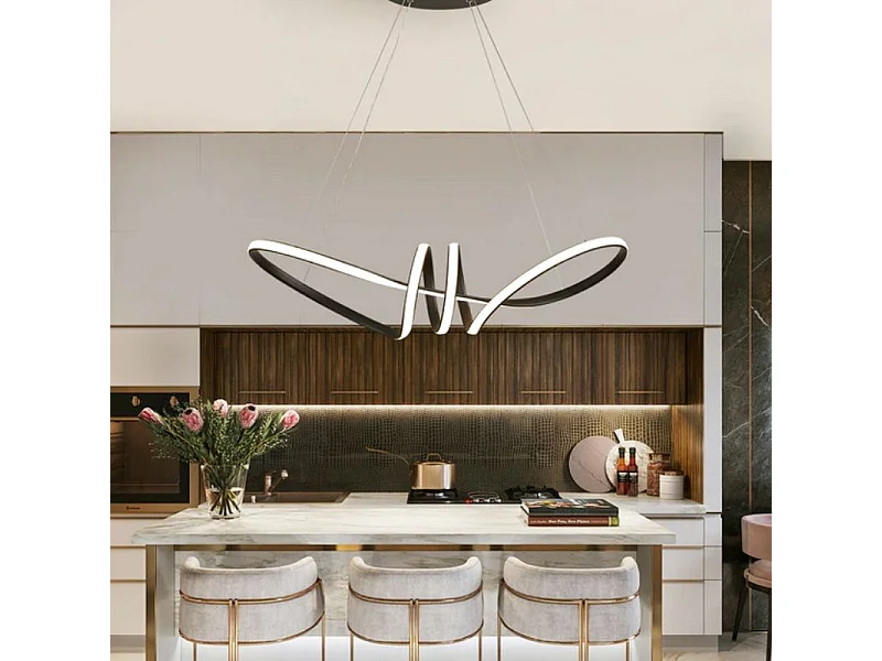 Hängelampe Toolight Led App823-Cp Long Black