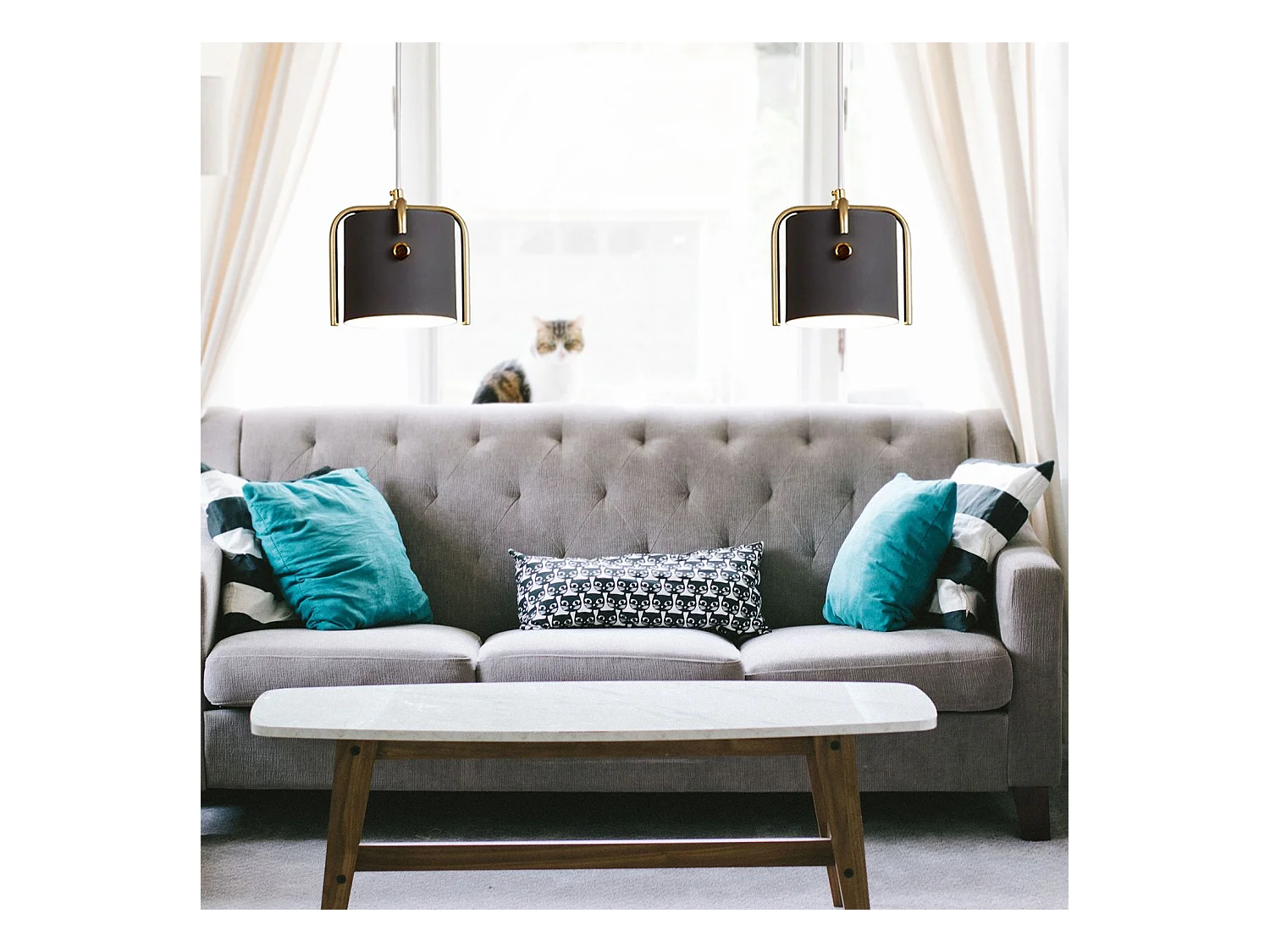 Lampe Suspendue Toolight App934-1Cp Elegant Black