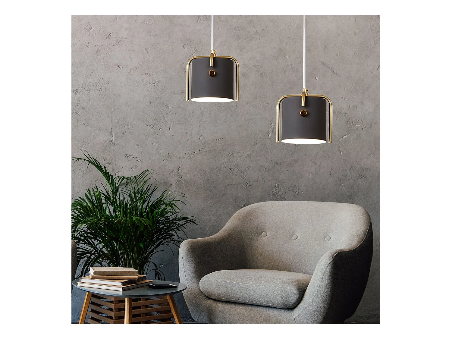 Lampe Suspendue Toolight App934-1Cp Elegant Black