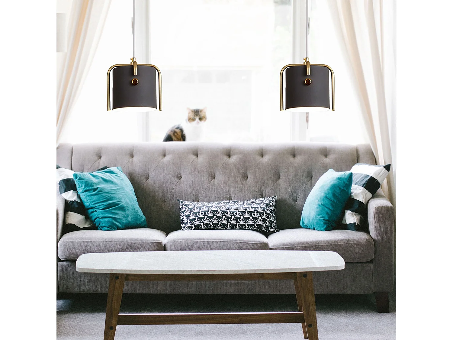 Lámpara Toolight App934-1Cp Elegant Black