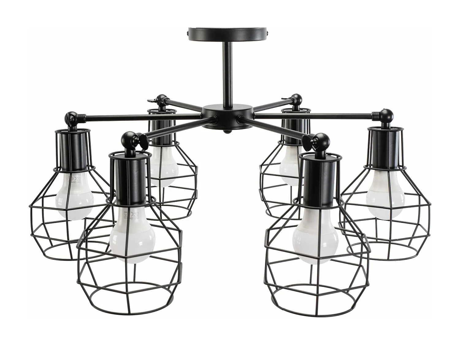 Lampe Suspendue Toolight App735-6C Black