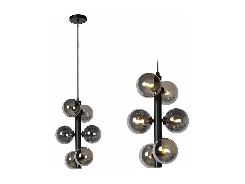 Lampada Toolight App1163-6Cp Black Grey