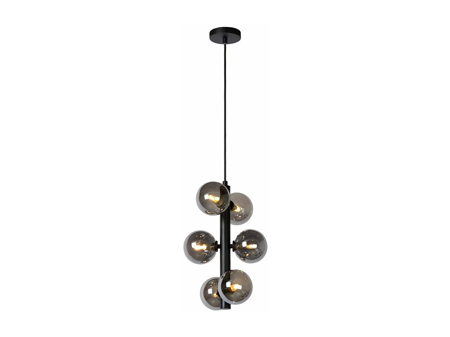 Candeeiro Suspenso Toolight App1163-6Cp Black Grey