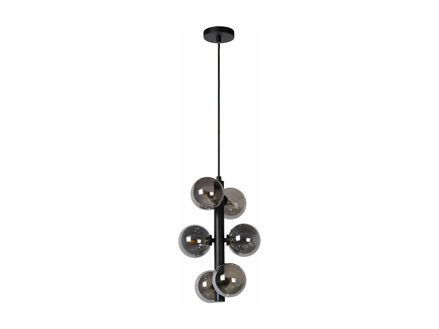 Candeeiro Suspenso Toolight App1163-6Cp Black Grey