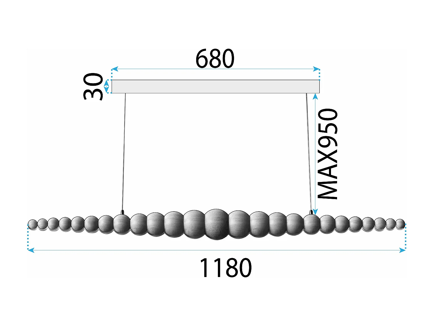 Hanglamp Toolight App1501-1Cp Beige