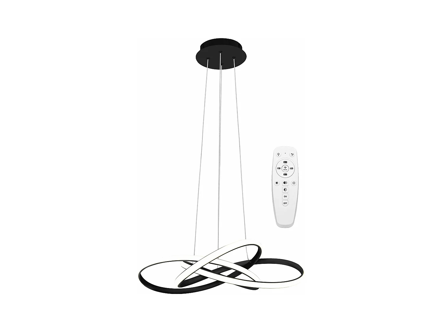 Lampe Suspendue Toolight Led App814-Cp Node Black