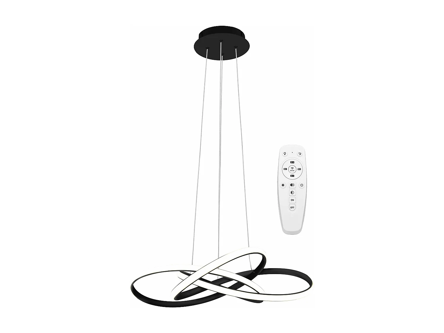 Lampe Suspendue Toolight Led App814-Cp Node Black