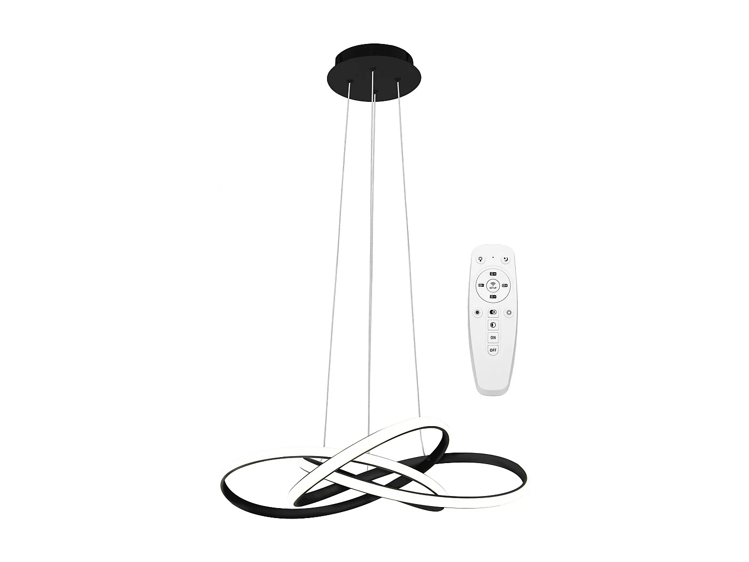 Toolight LED APP814-CP NODE hængelampe sort 13X60X70CM