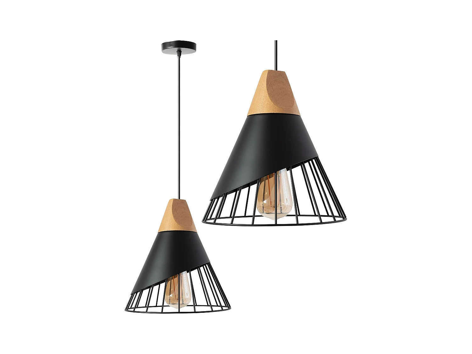 Lampe Suspendue Toolight App223-1Cp Black