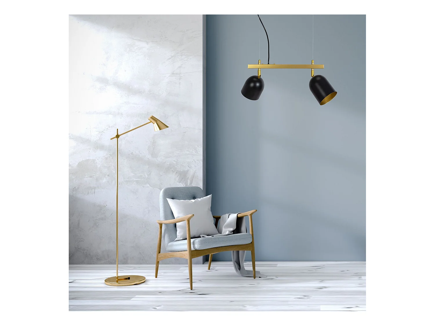 Lampe Suspendue Toolight App1033-2C Black