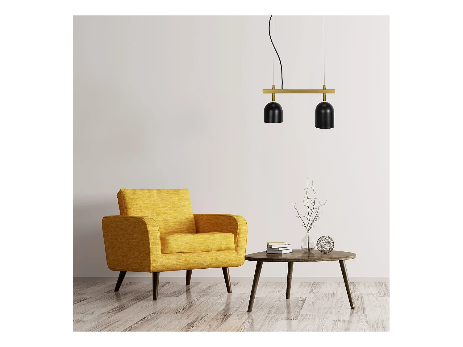 Lampe Suspendue Toolight App1033-2C Black