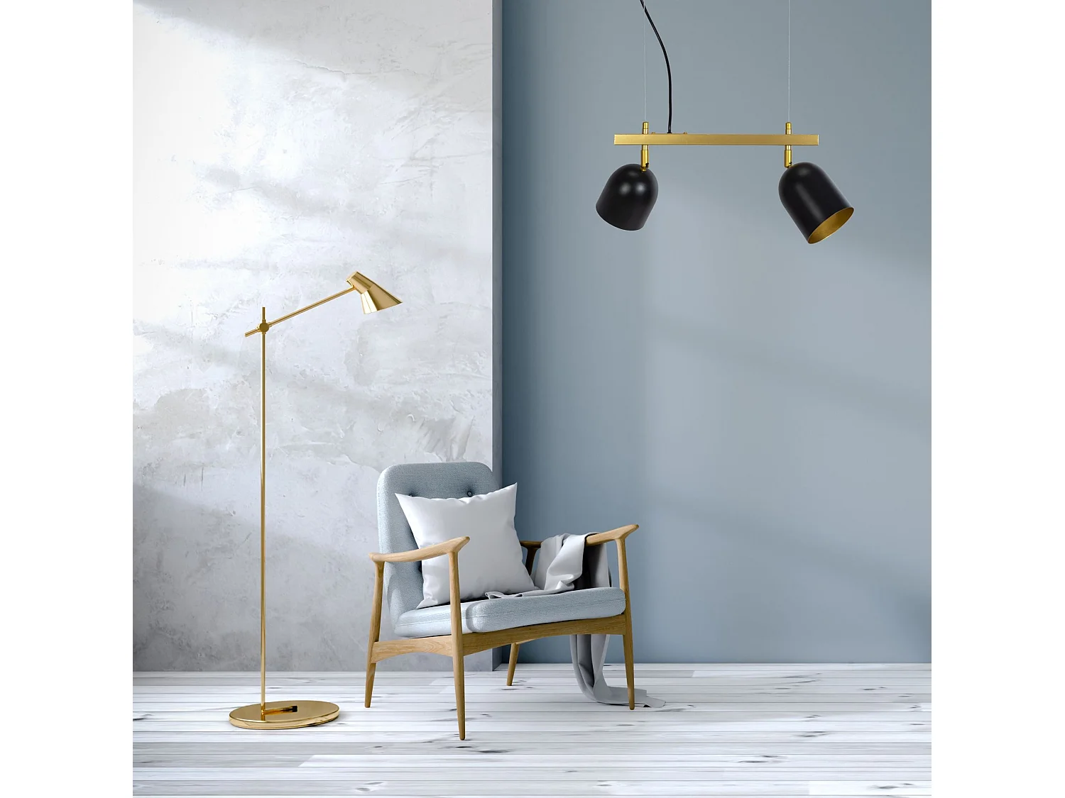 Lampe Suspendue Toolight App1033-2C Black