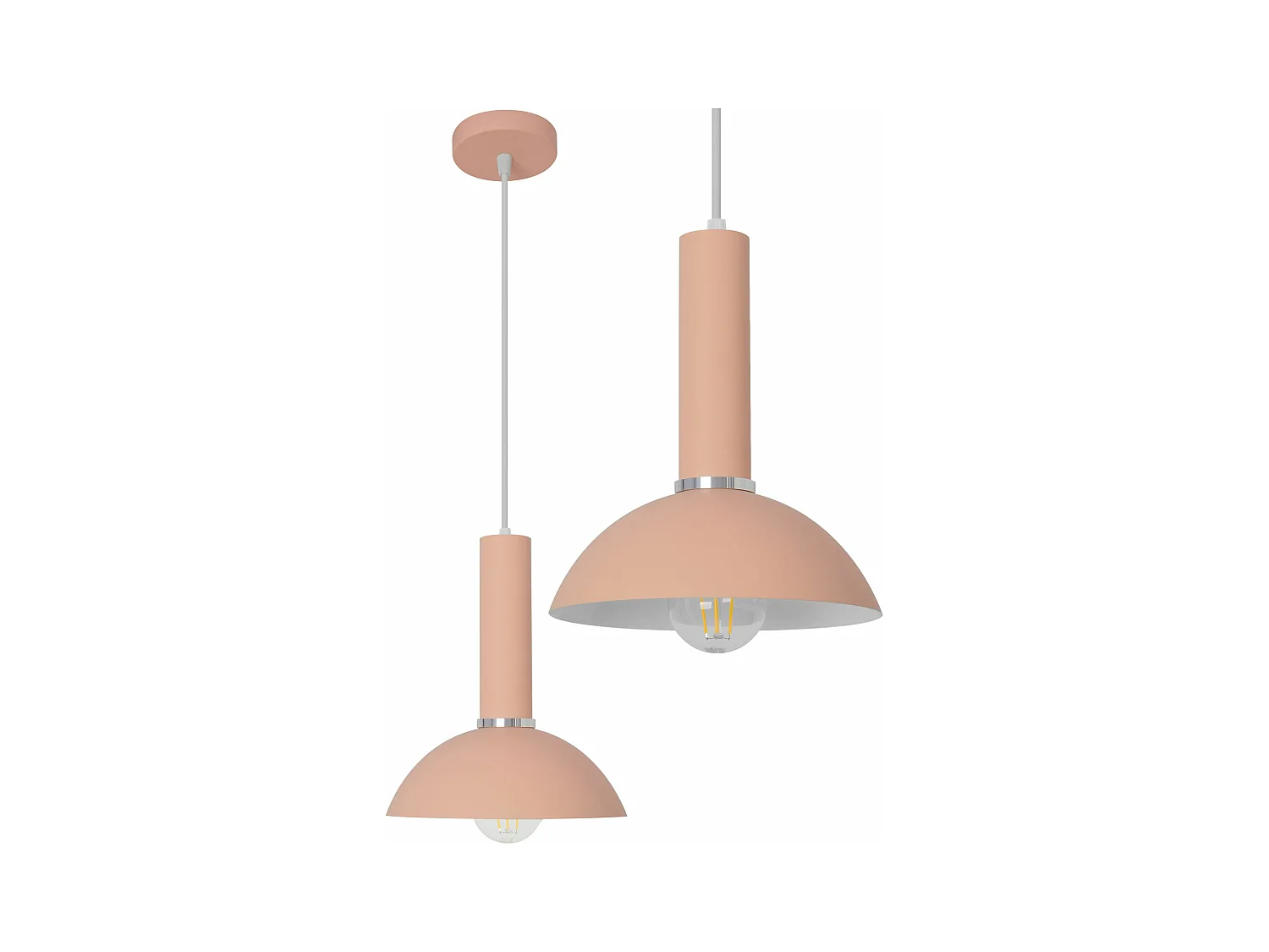 Candeeiro Suspenso Toolight App128-1Cp C Osti Rose Gold