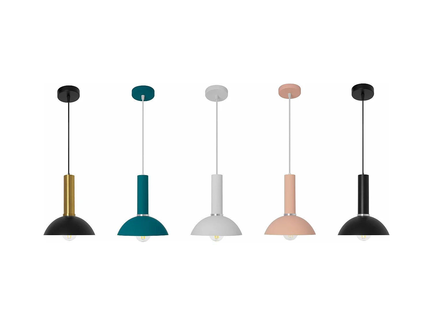 Candeeiro Suspenso Toolight App128-1Cp C Osti Rose Gold