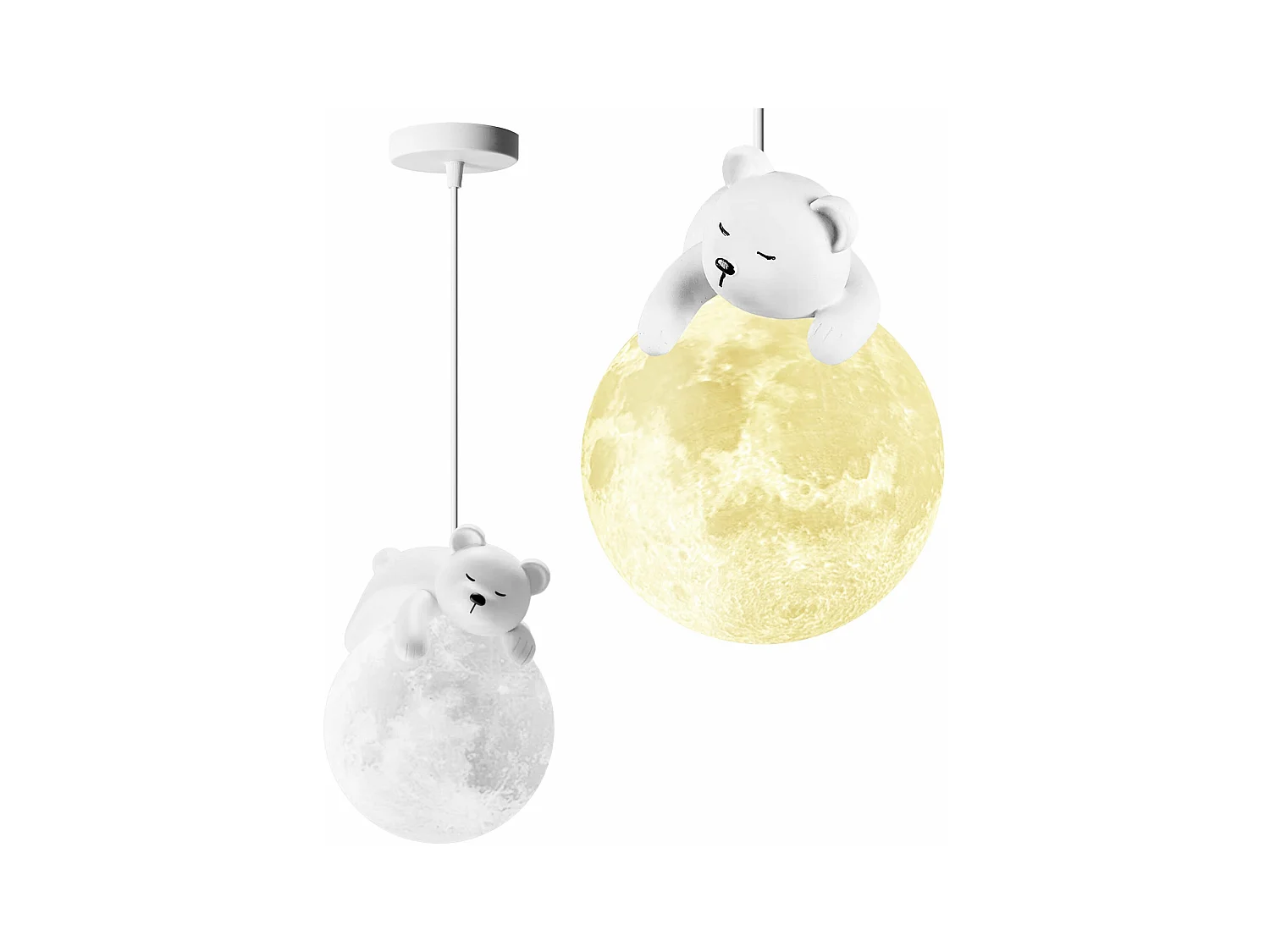 Lampe Suspendue Toolight App1597-1Cp Bear White