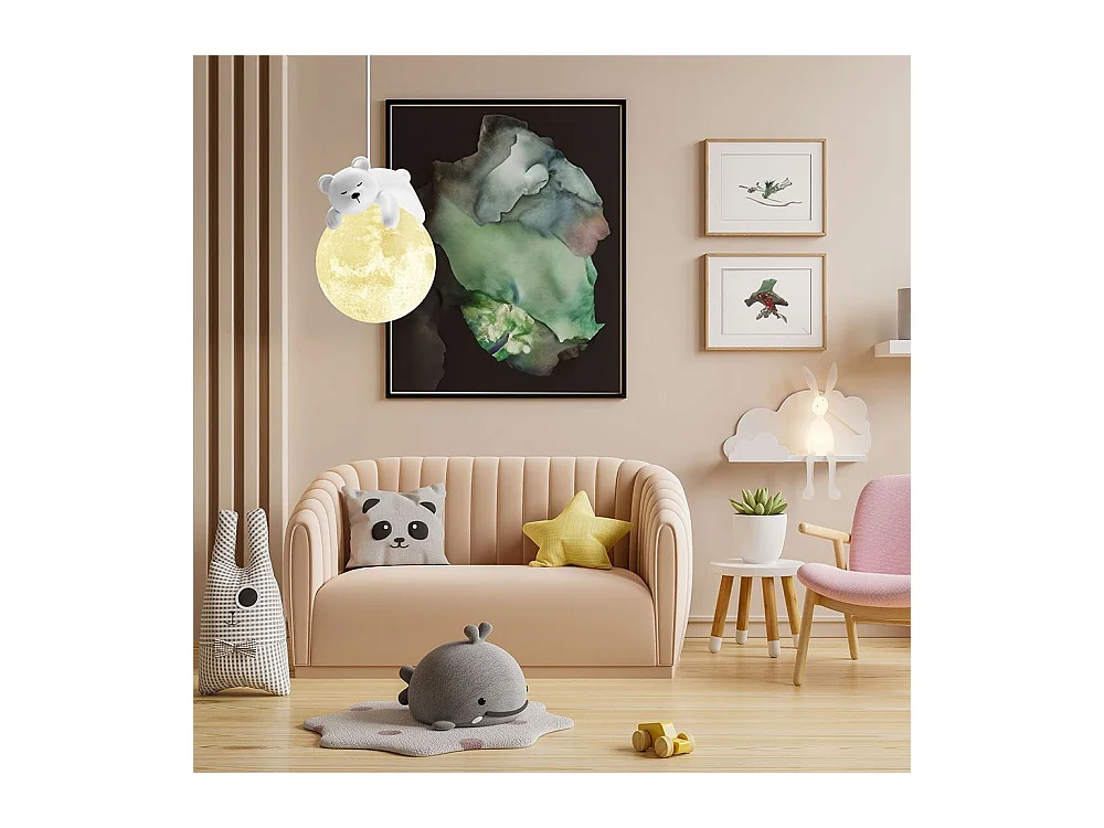 Lampe Suspendue Toolight App1597-1Cp Bear White