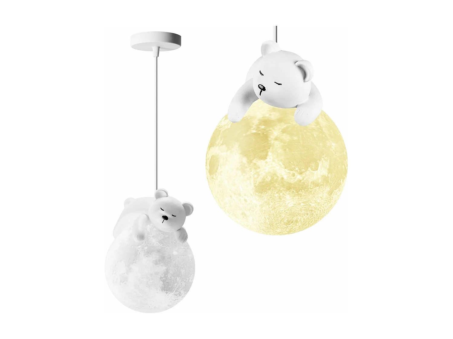 Lampe Suspendue Toolight App1597-1Cp Bear White