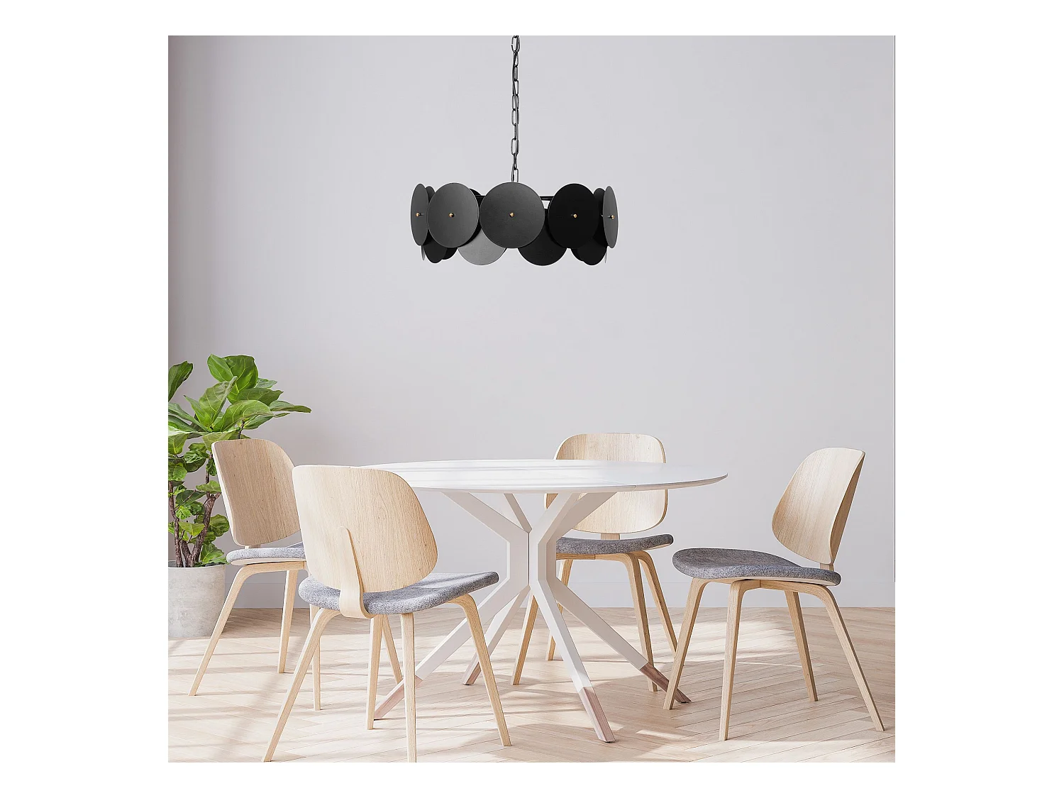 Lampe Suspendue Toolight App1307-Cp Black