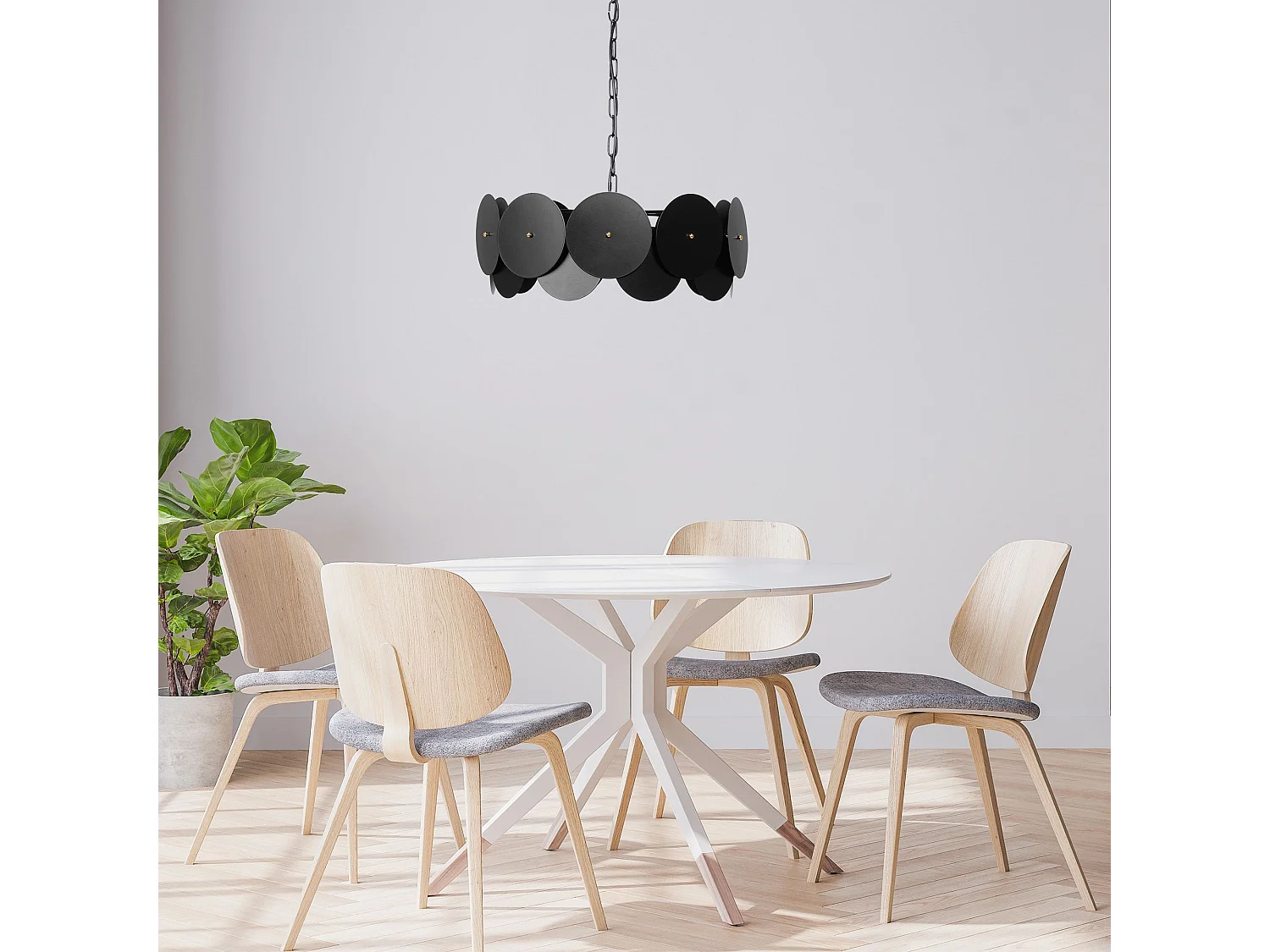 Lampe Suspendue Toolight App1307-Cp Black