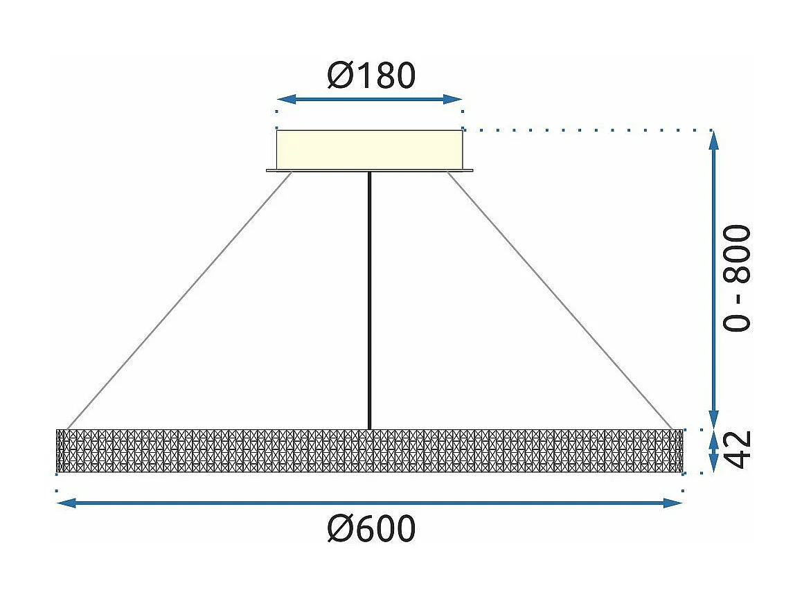 Hanglamp Toolight App1203-Cp 60Cm Gold