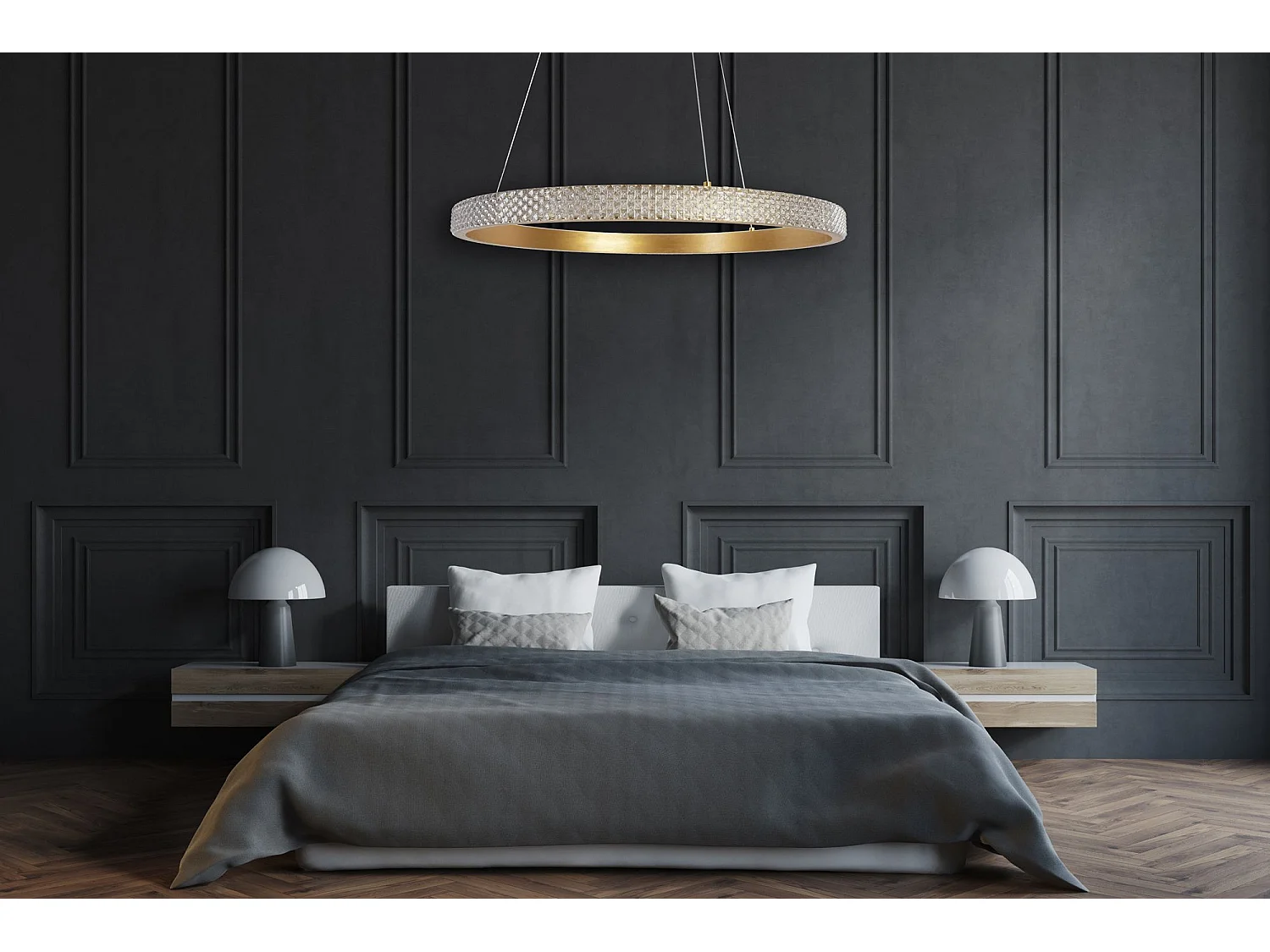Candeeiro Suspenso Toolight App1203-Cp 60Cm Gold
