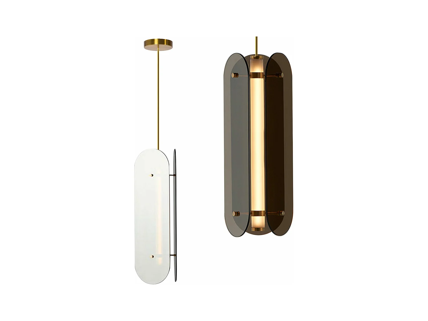 Lampe Suspendue Toolight App1676-Cp Long Black