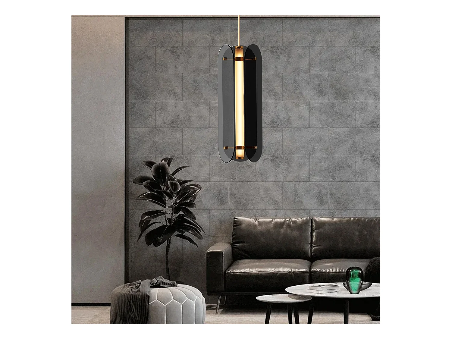 Hängelampe Toolight App1676-Cp Long Black
