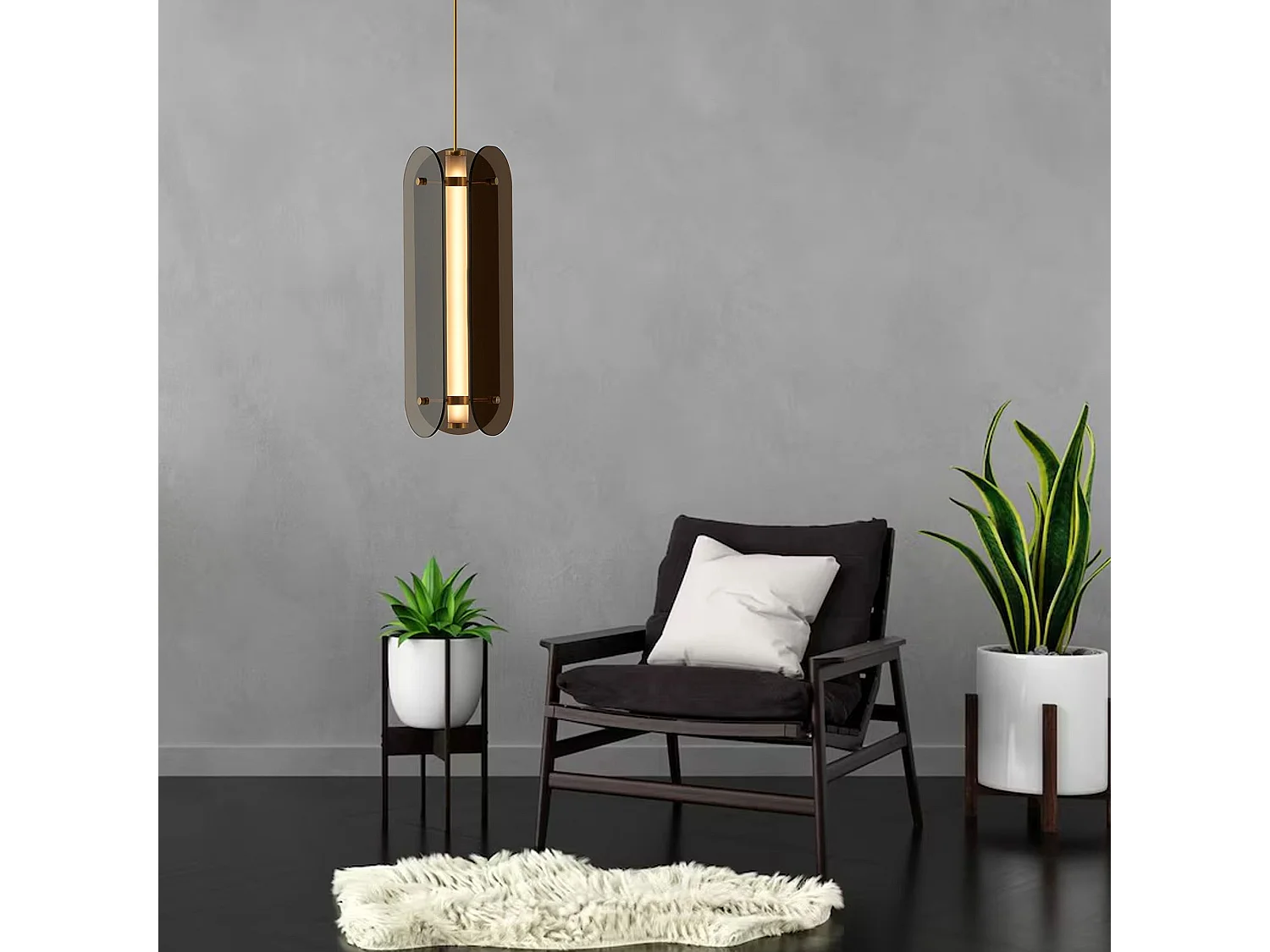 Lámpara Toolight App1676-Cp Long Black