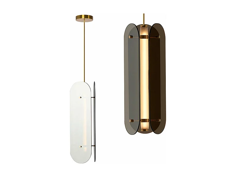 Lampe Suspendue Toolight App1676-Cp Long Black