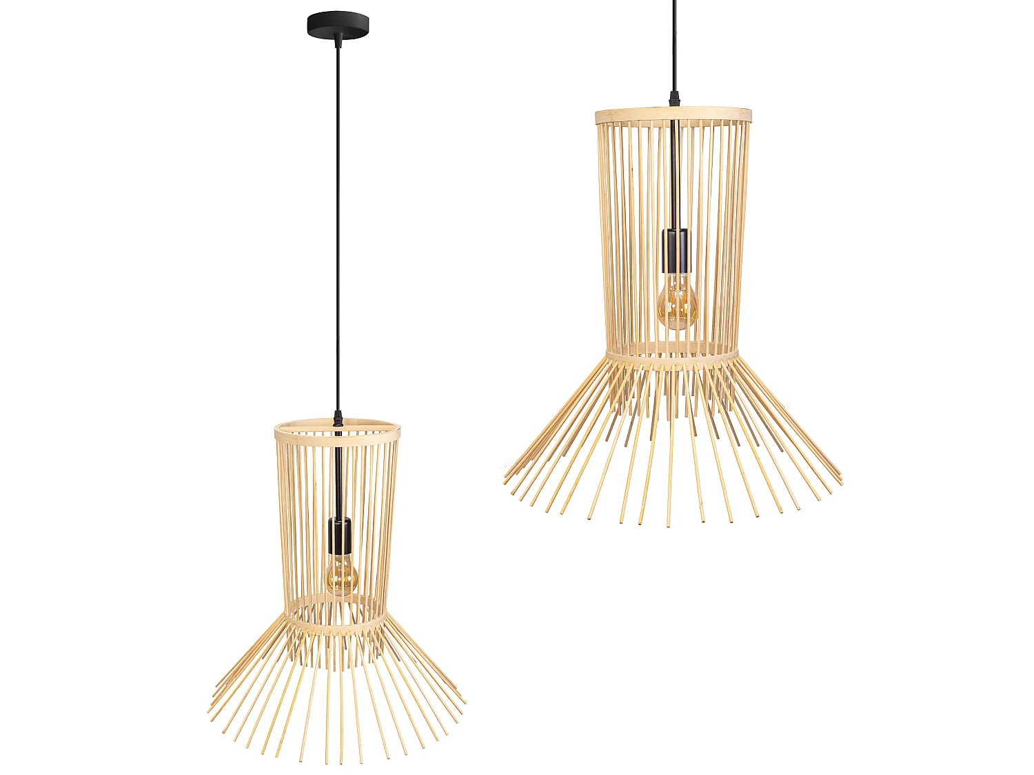 Toolight APP1457-1CP hængelampe bejse 52,5X47X52,5CM