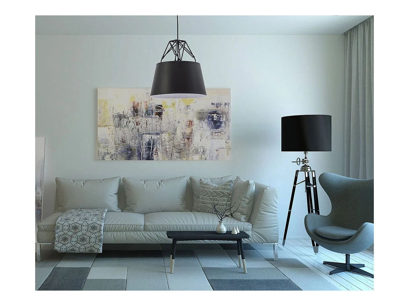 Lampe Suspendue Toolight App422-1Cp Black