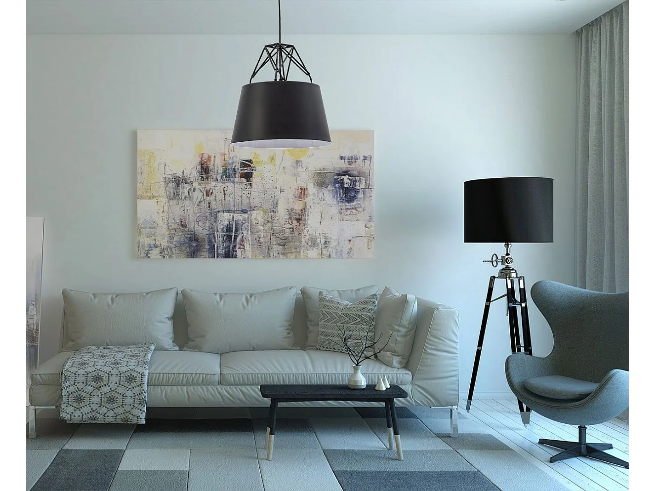 Lampe Suspendue Toolight App422-1Cp Black