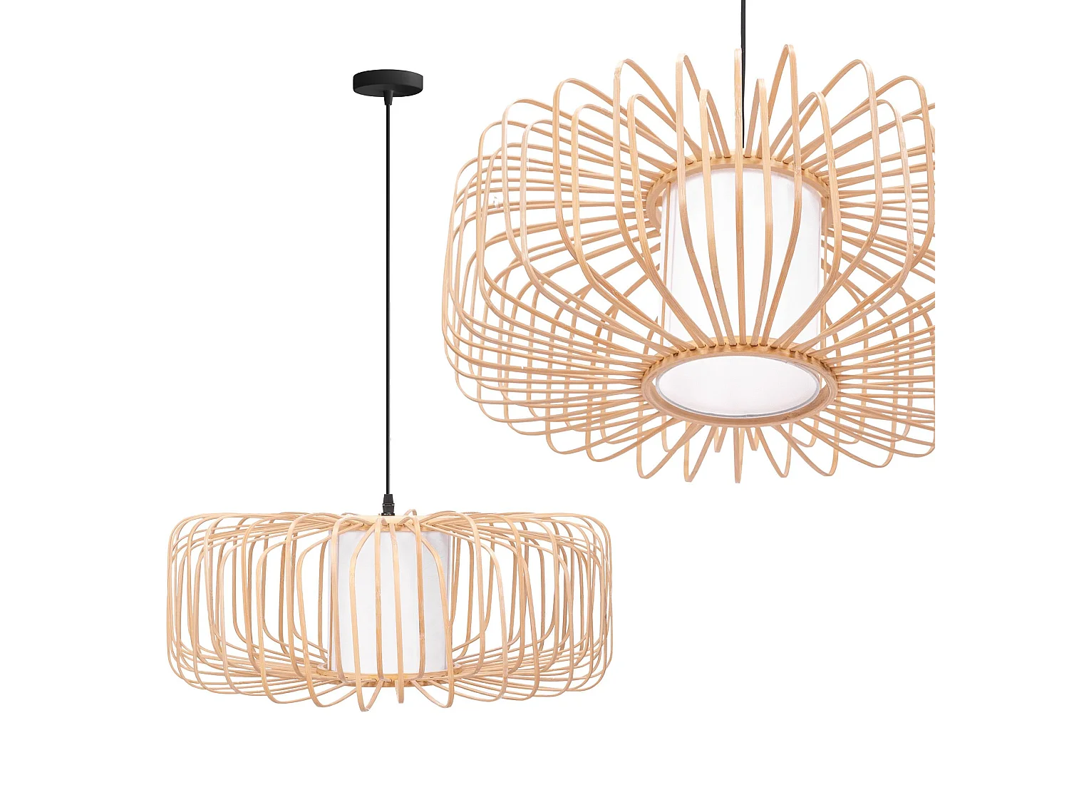 Lampe Suspendue Toolight App1376-1Cp Boho Beige