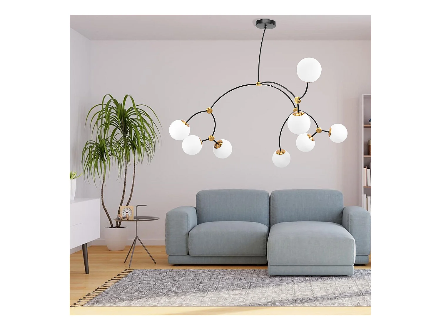 Lampe Suspendue Toolight App1673-8Cp Black