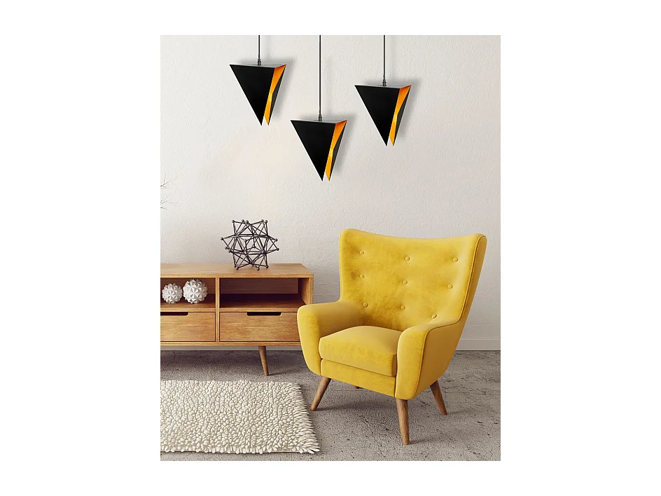 Lampe Suspendue Toolight App254-3Cp Black